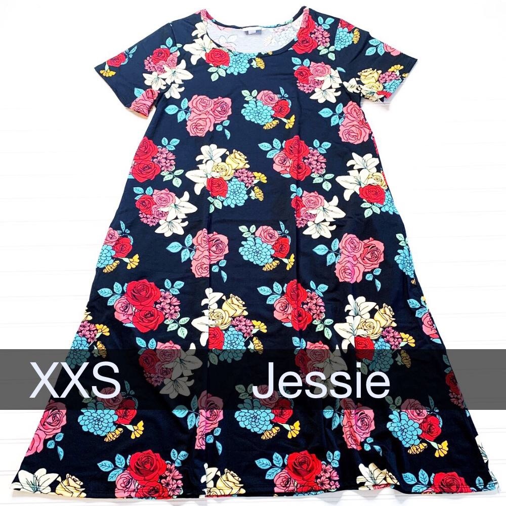 LulaRoe XXS JESSIE DRESS LLR FLORAL PRETTY!